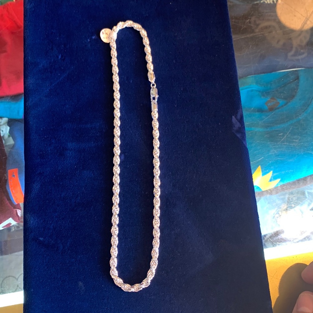 Beautiful 925 Silver Rope Chain,20” long, 54.9g